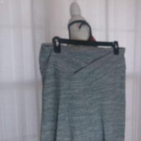 PINK BY VICTORIA SECRET Gray Heathered Criss Cross Waist Leggings XL - Picture 2 of 8